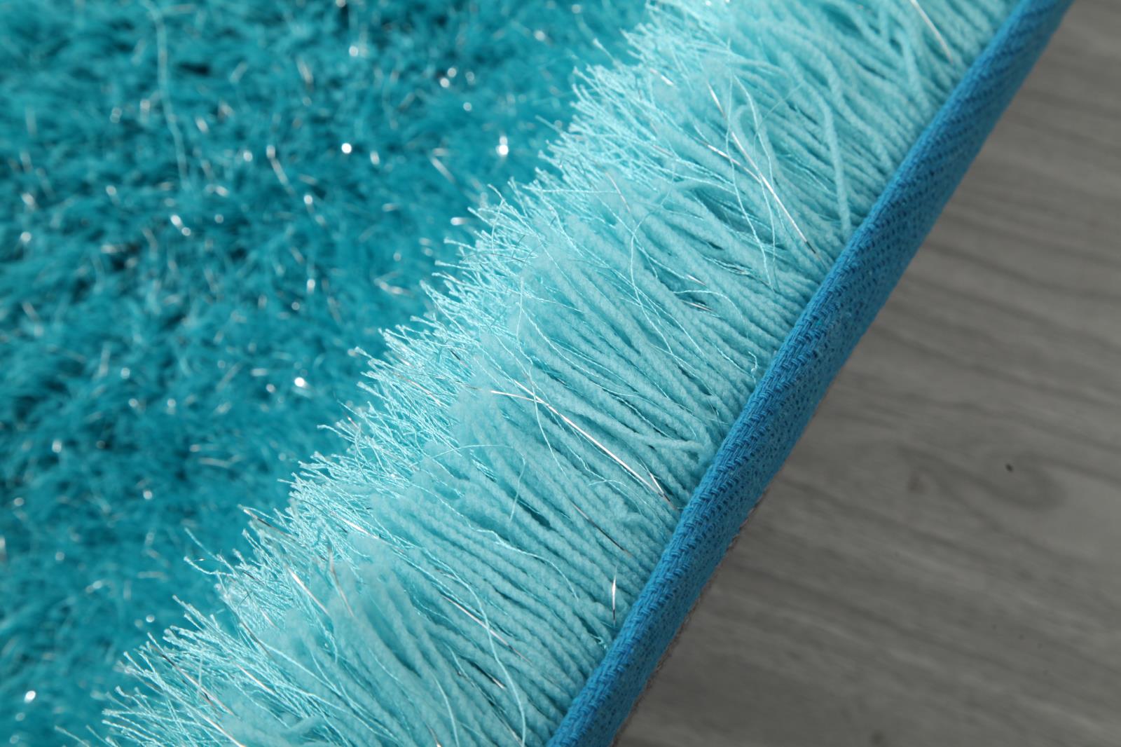Manhattan MH06 Turquoise Shag Rug — view 2