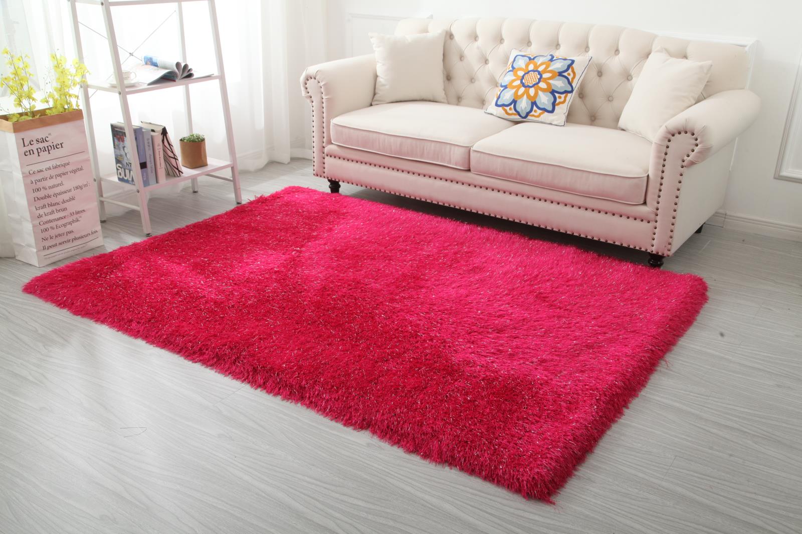 Manhattan MH05 Fuchsia Shag Rug