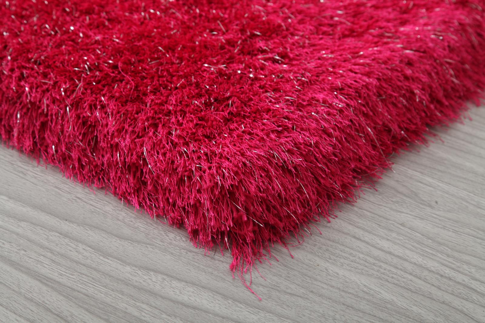 Manhattan MH05 Fuchsia Shag Rug — view 3