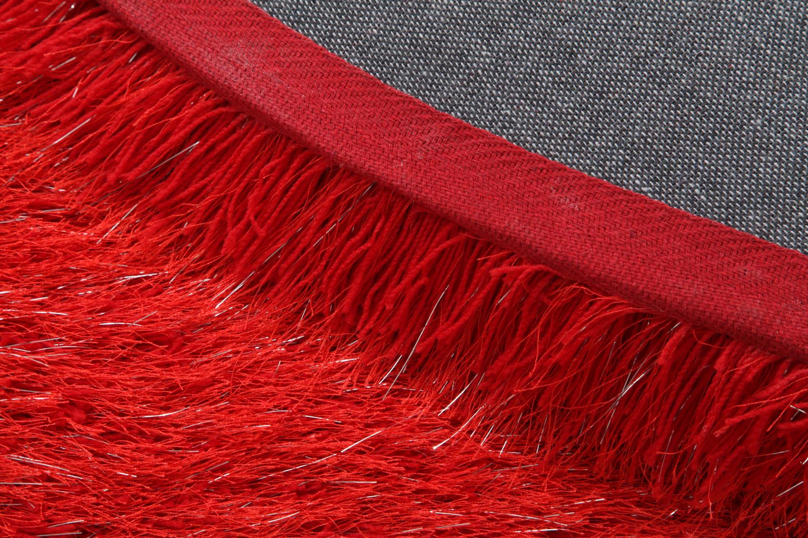 Manhattan MH04 Red Shag Rug — view 5