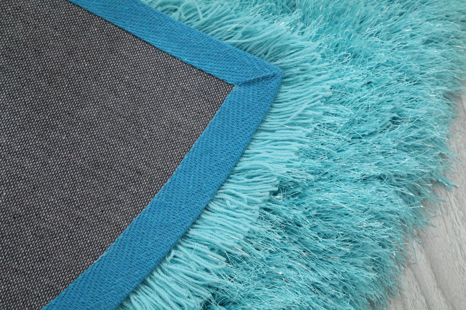 Manhattan MH06 Turquoise Shag Rug — view 11
