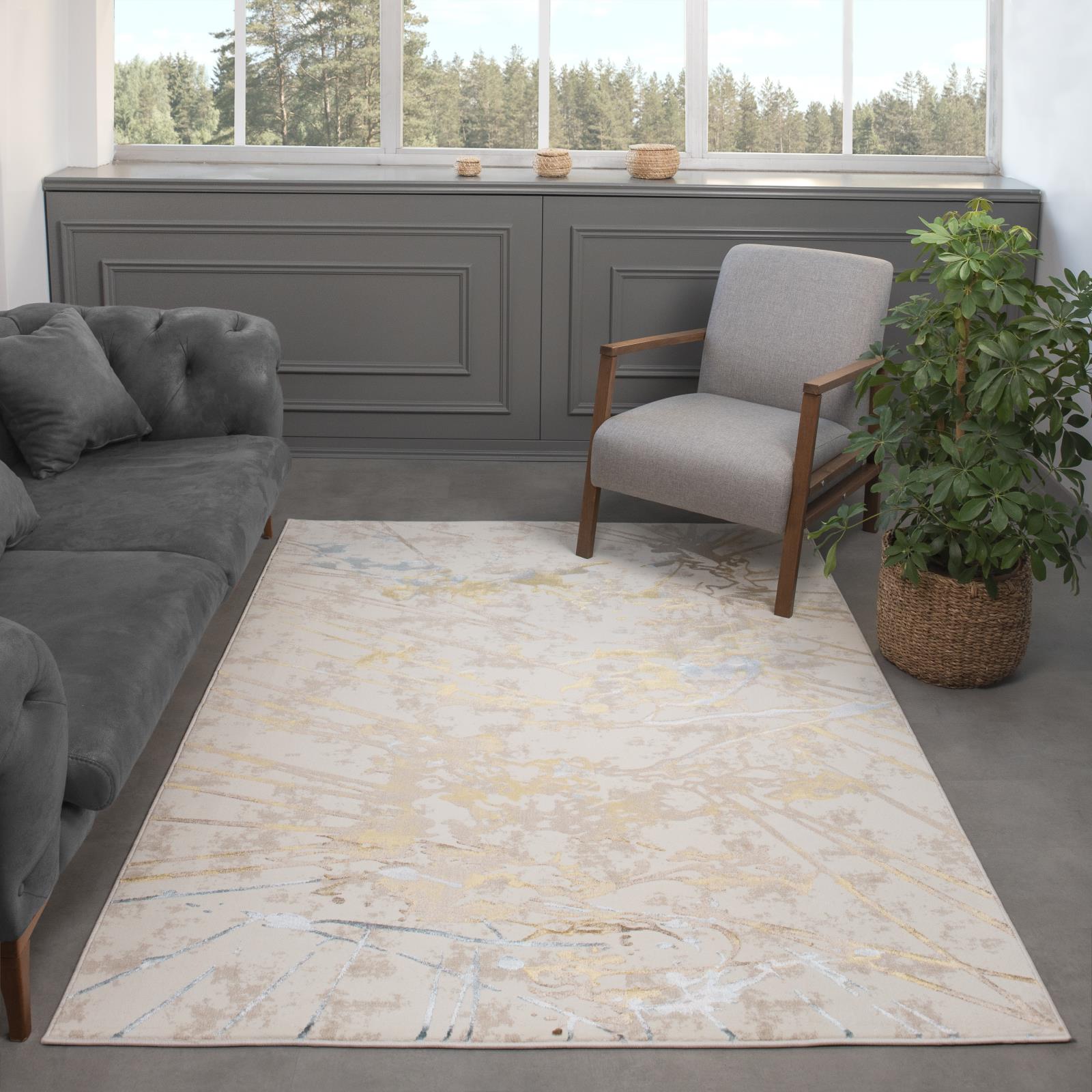 London LD02 Cream Area Rug — view 7