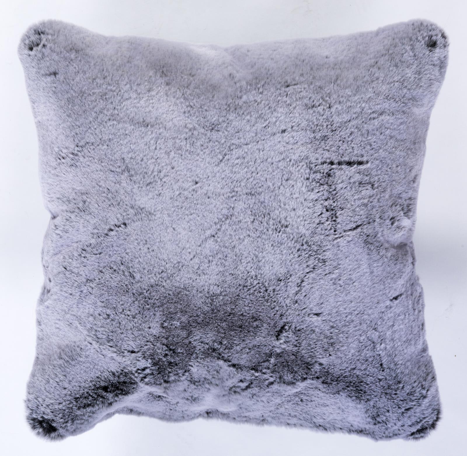 Faux Fur FU01P Gray Accent Pillow