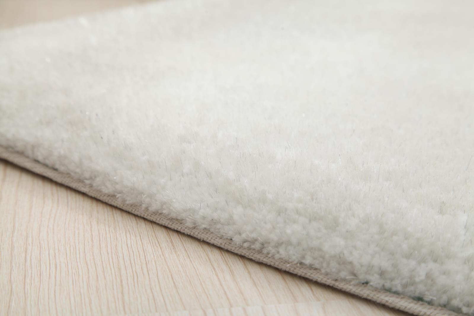 Hearts KD08 White Shag Rug — view 3