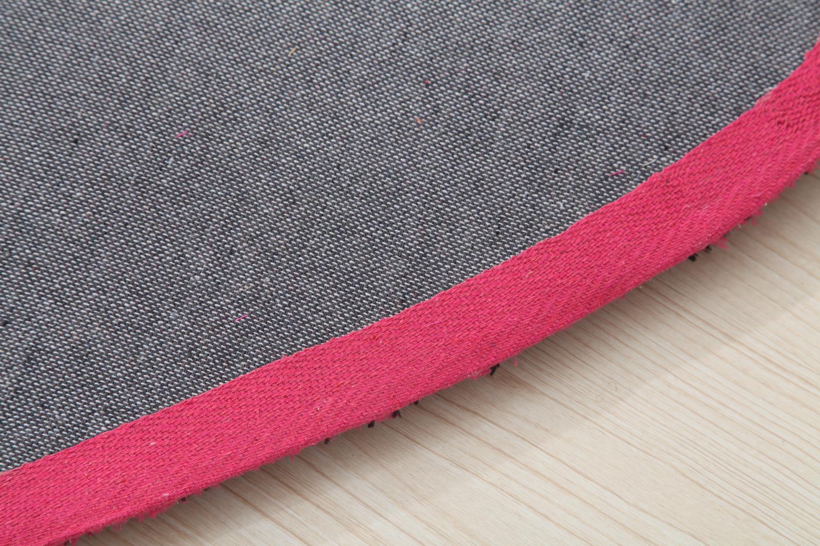 Hearts KD13 Fuchsia Shag Rug — view 2