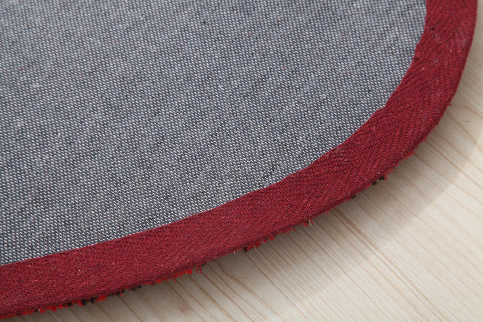 Hearts KD09 Burgundy Shag Rug — view 2