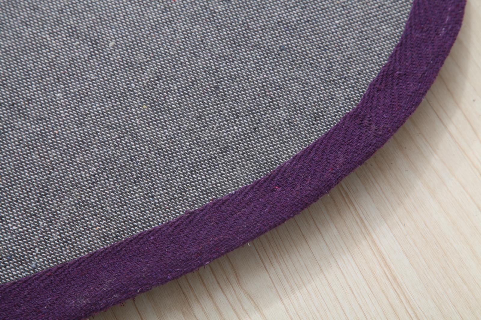 Hearts KD02 Purple Shag Rug — view 2