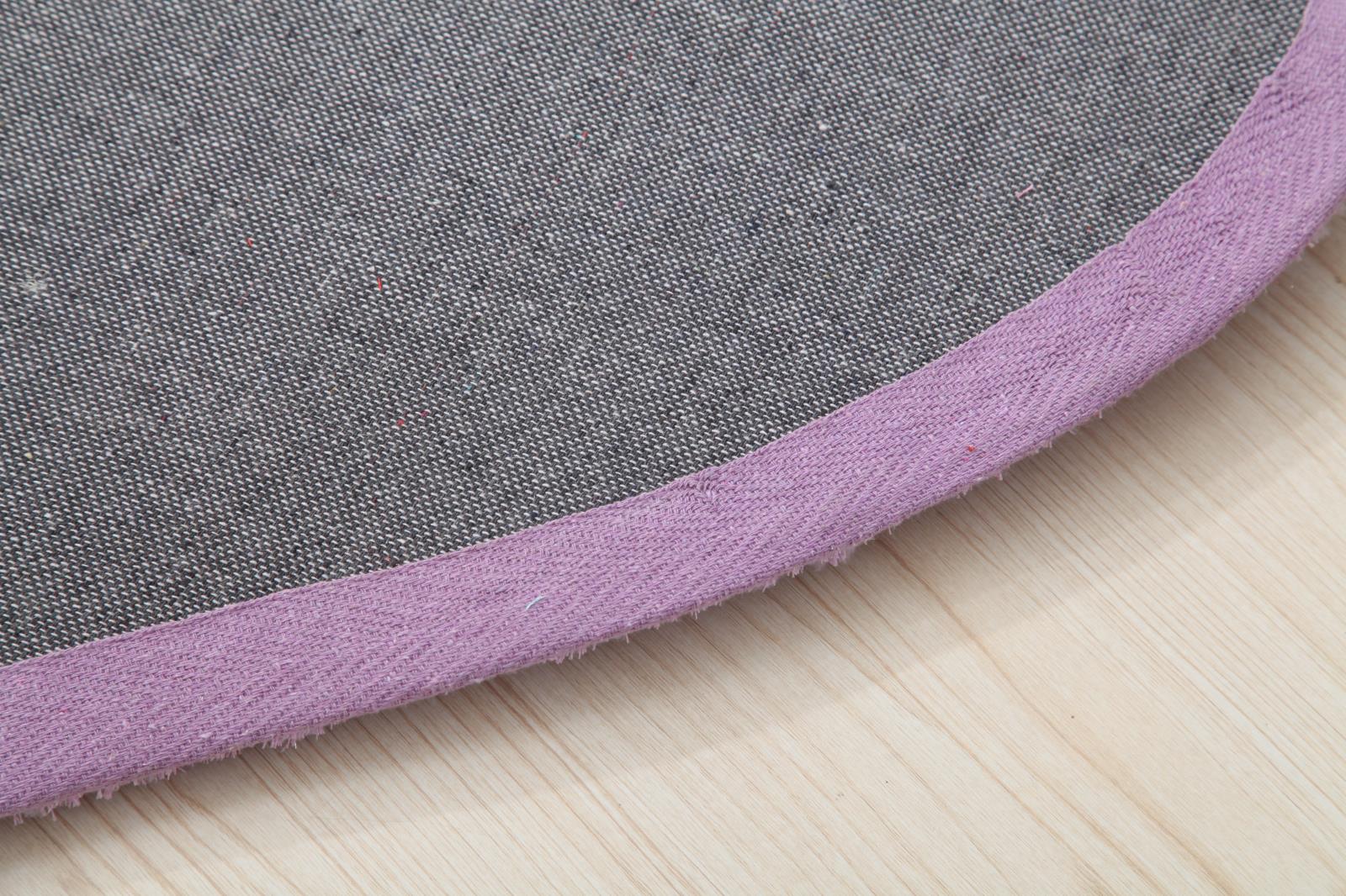 Hearts KD05 Lilac Shag Rug — view 2