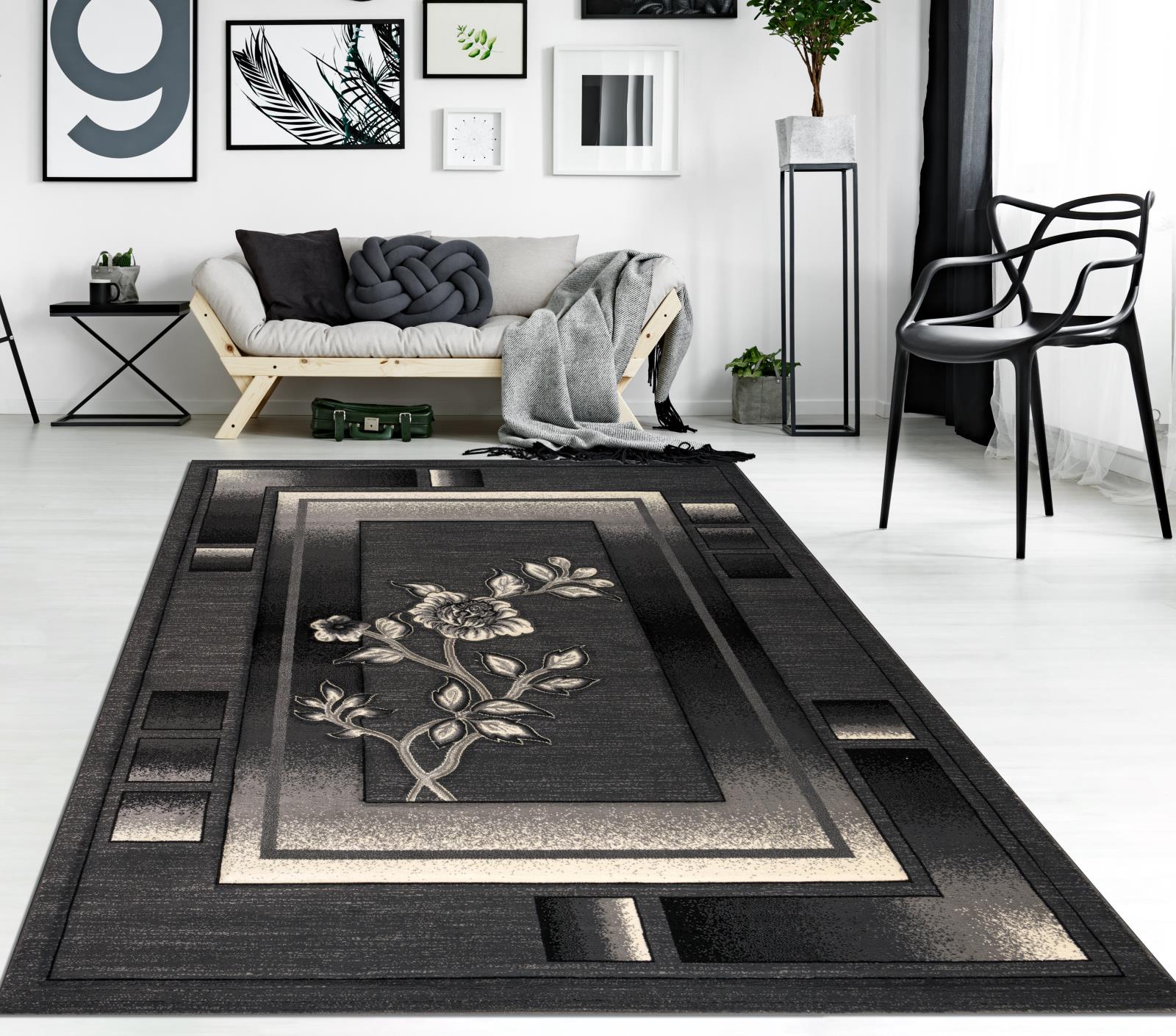 Rhodes RD18 Black Area Rug — view 6
