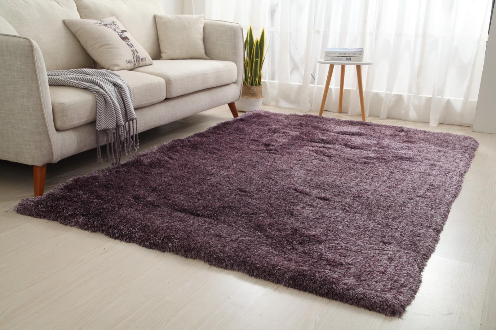 Urban UR06 Plum Shag Rug — view 4