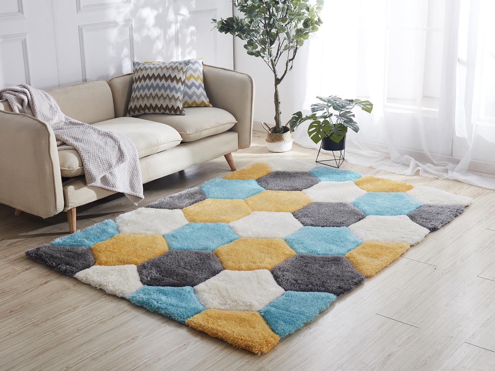 Mateos MS33 Multicolor Shag Rug — view 4