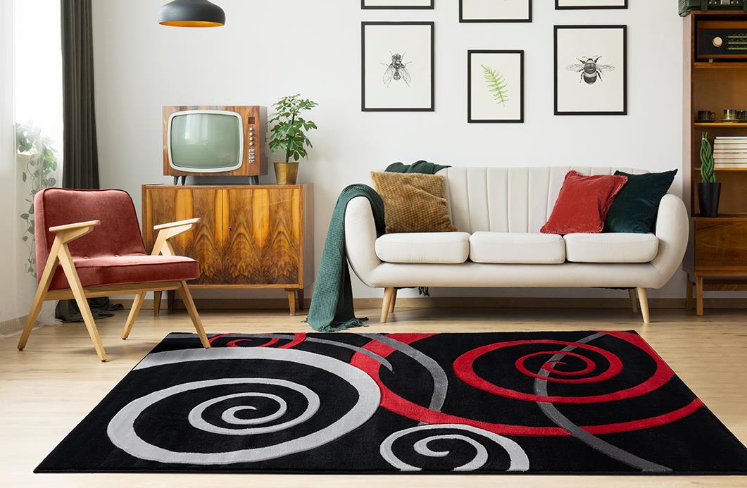 Orelsi OR02 Black Area Rug — view 4