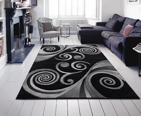 Orelsi OR48 Black Area Rug — view 2