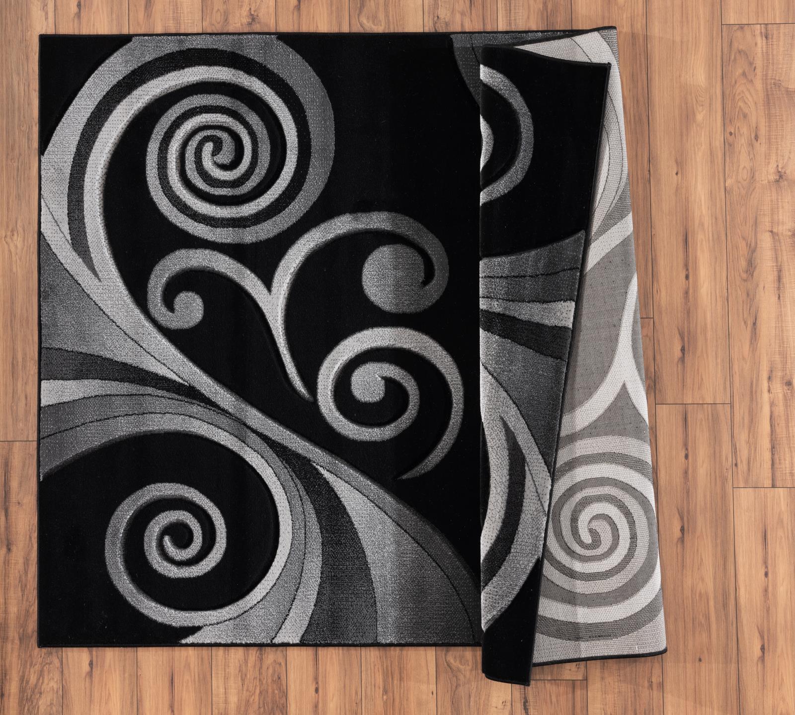Orelsi OR48 Black Area Rug — view 7