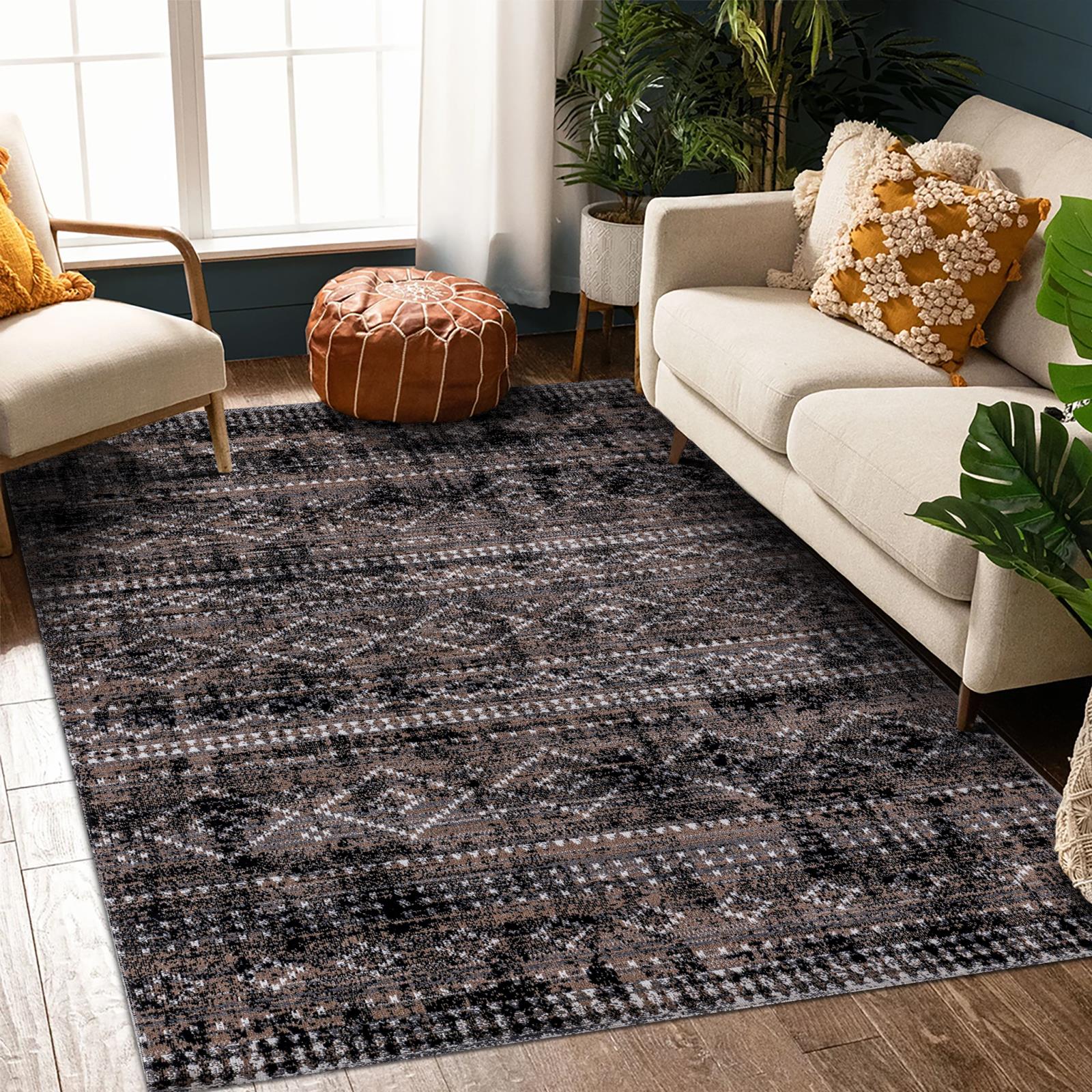 Desire DS01 Brown Indoor/Outdoor Rug — view 6