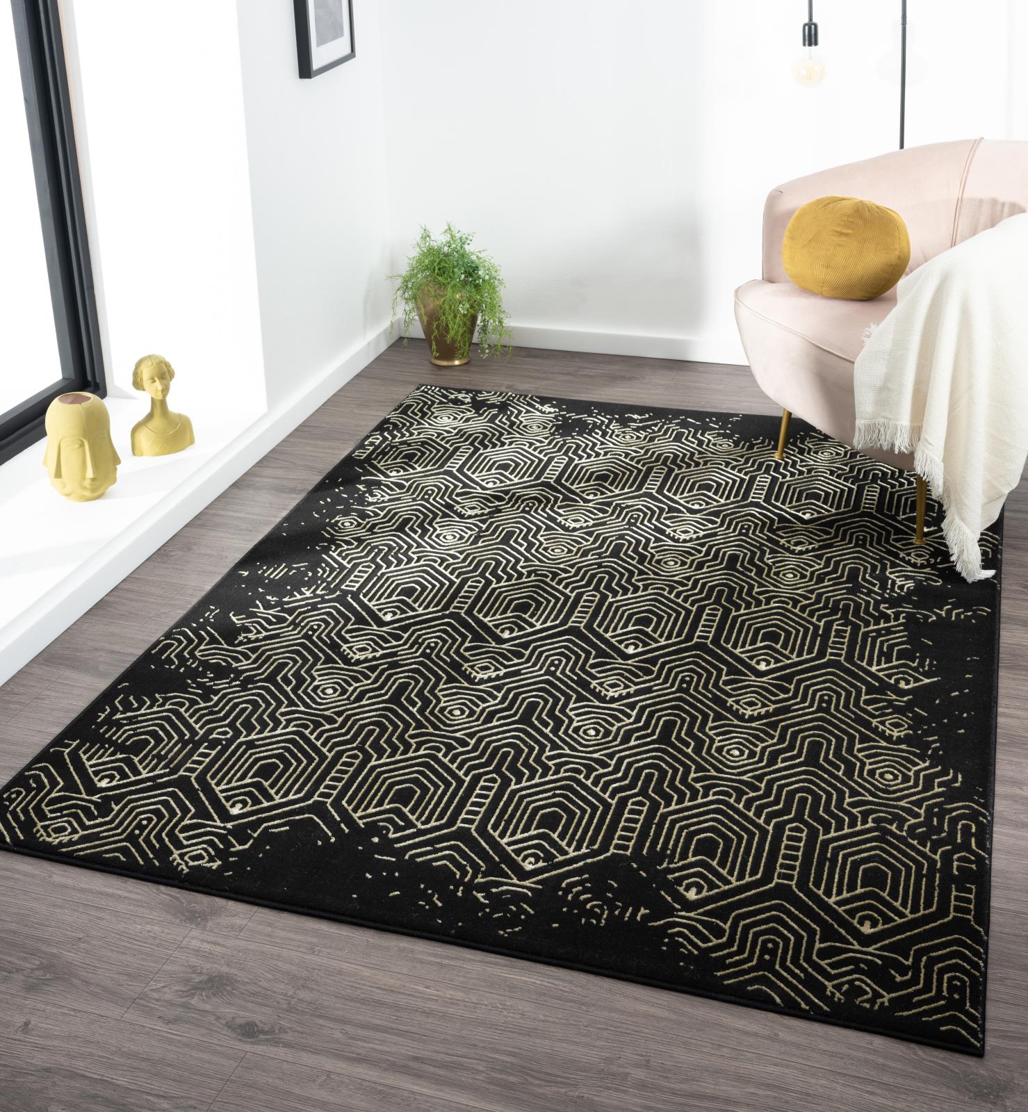 Ksamil KS01 Black Area Rug — view 2