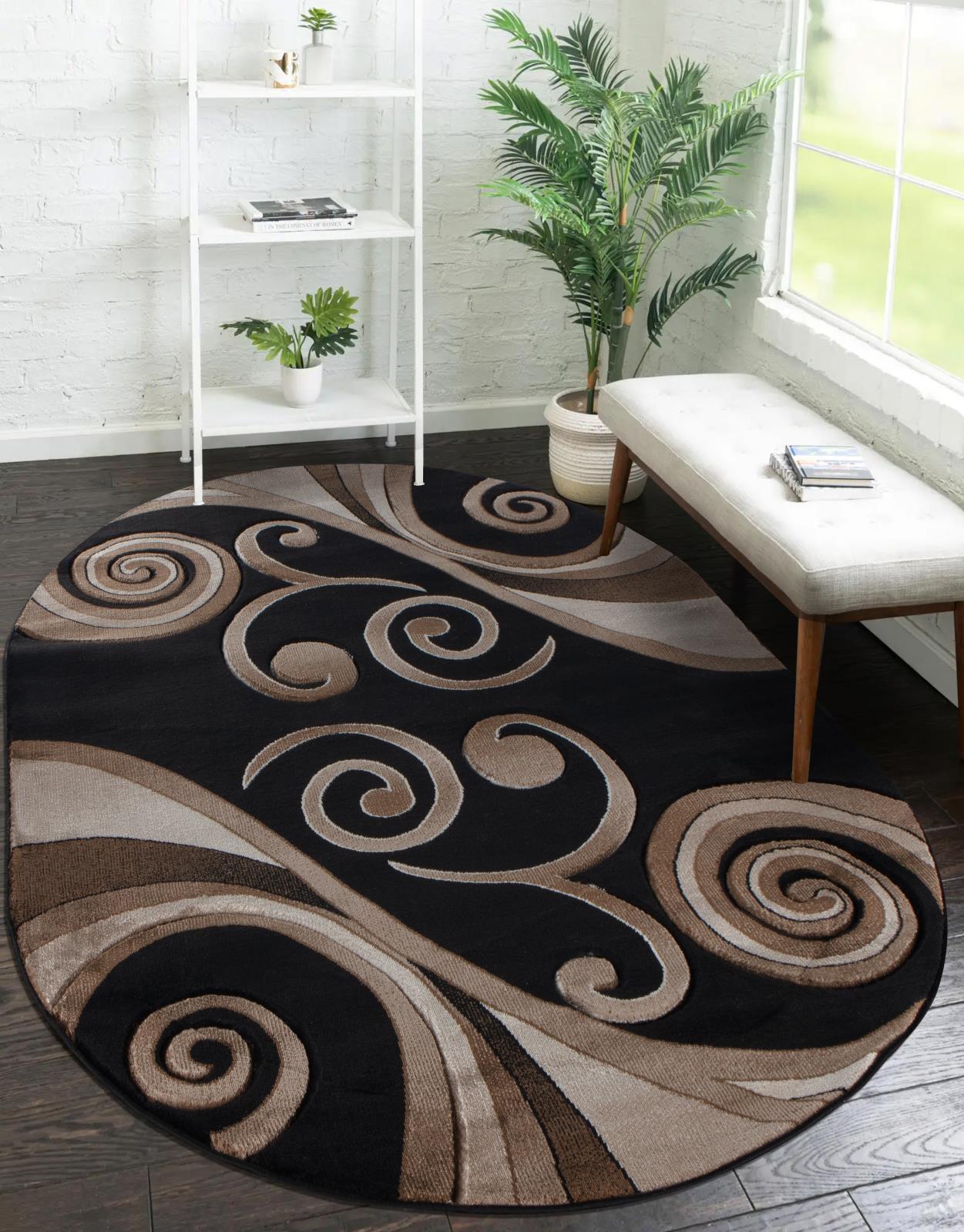 Orelsi OR47 Black Area Rug — view 8