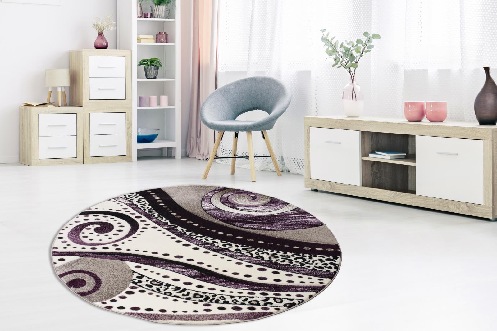 Rhodes RD05 Purple Area Rug — view 5