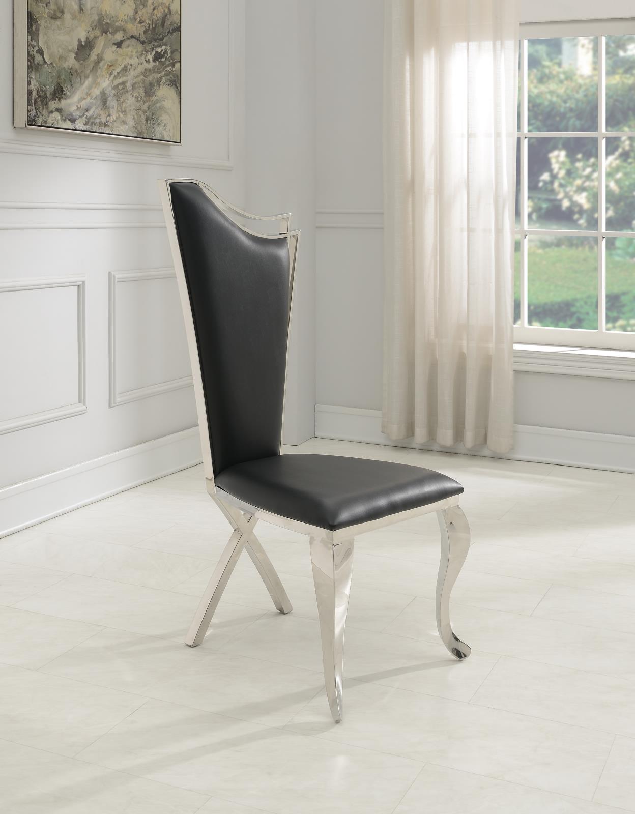 Black PU Dining Chair (G-100)
