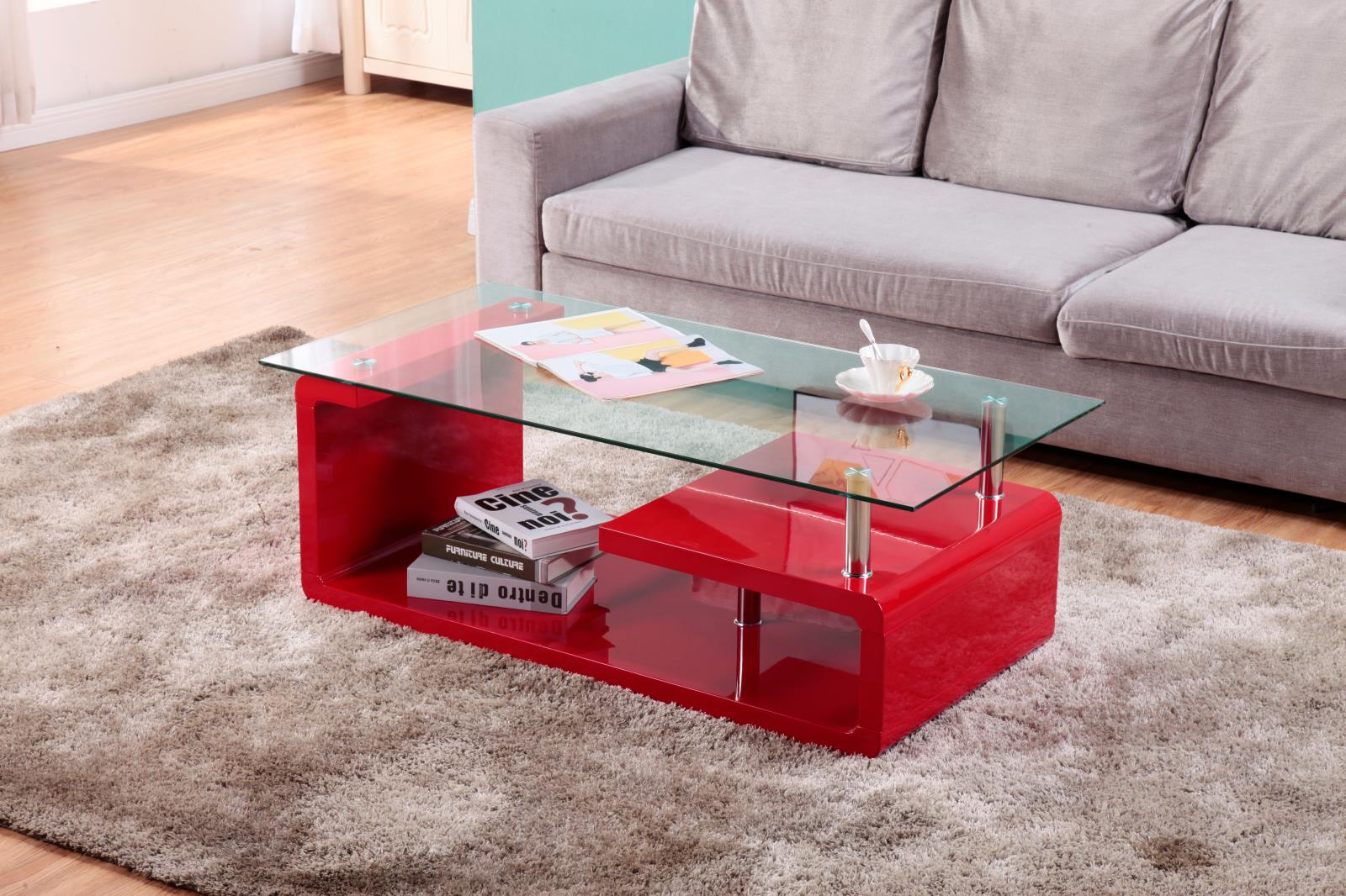 Red Coffee Table (T306) — view 2