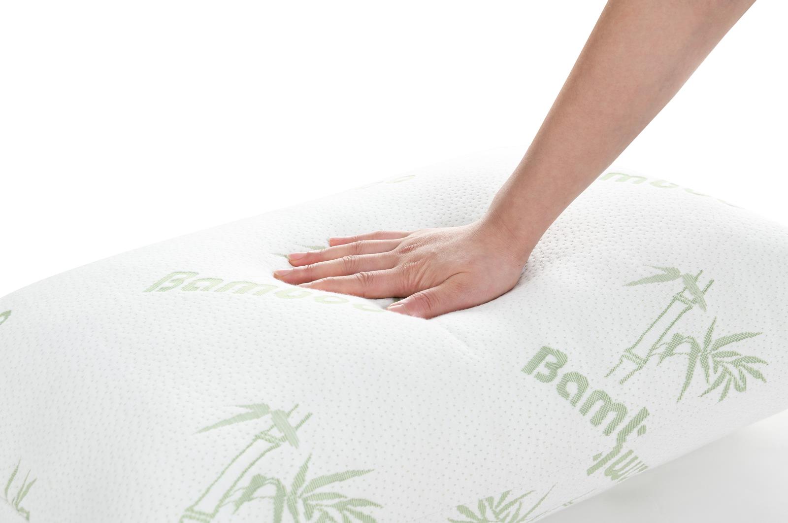 Queen Shredded Bamboo Memory Foam Pillow (Set of 6 Pillows) (A5001)