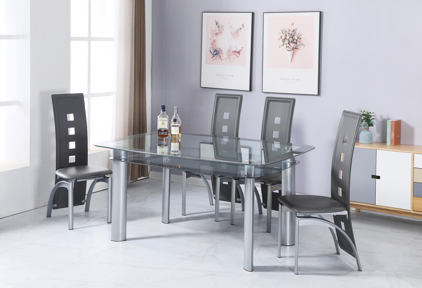 Charcoal Dinette Table (D325) — view 2