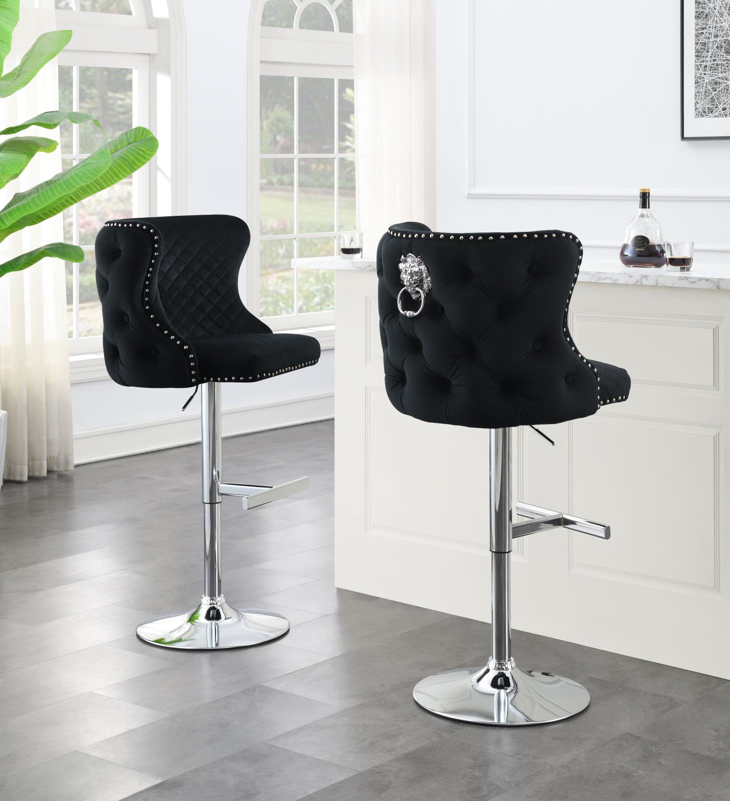Black Velvet Bar Stool (ST100)