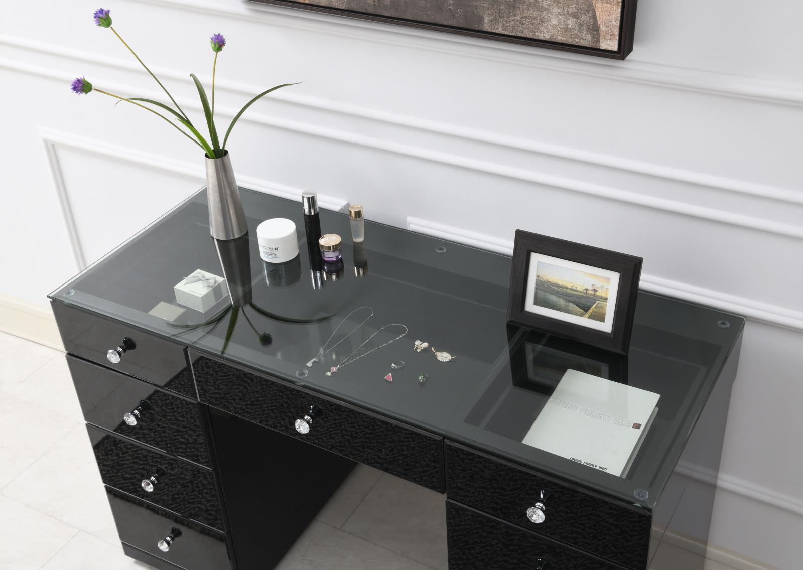 Black Glamour Vanity Set (G-316/G445-VDM-BTLED) — view 4