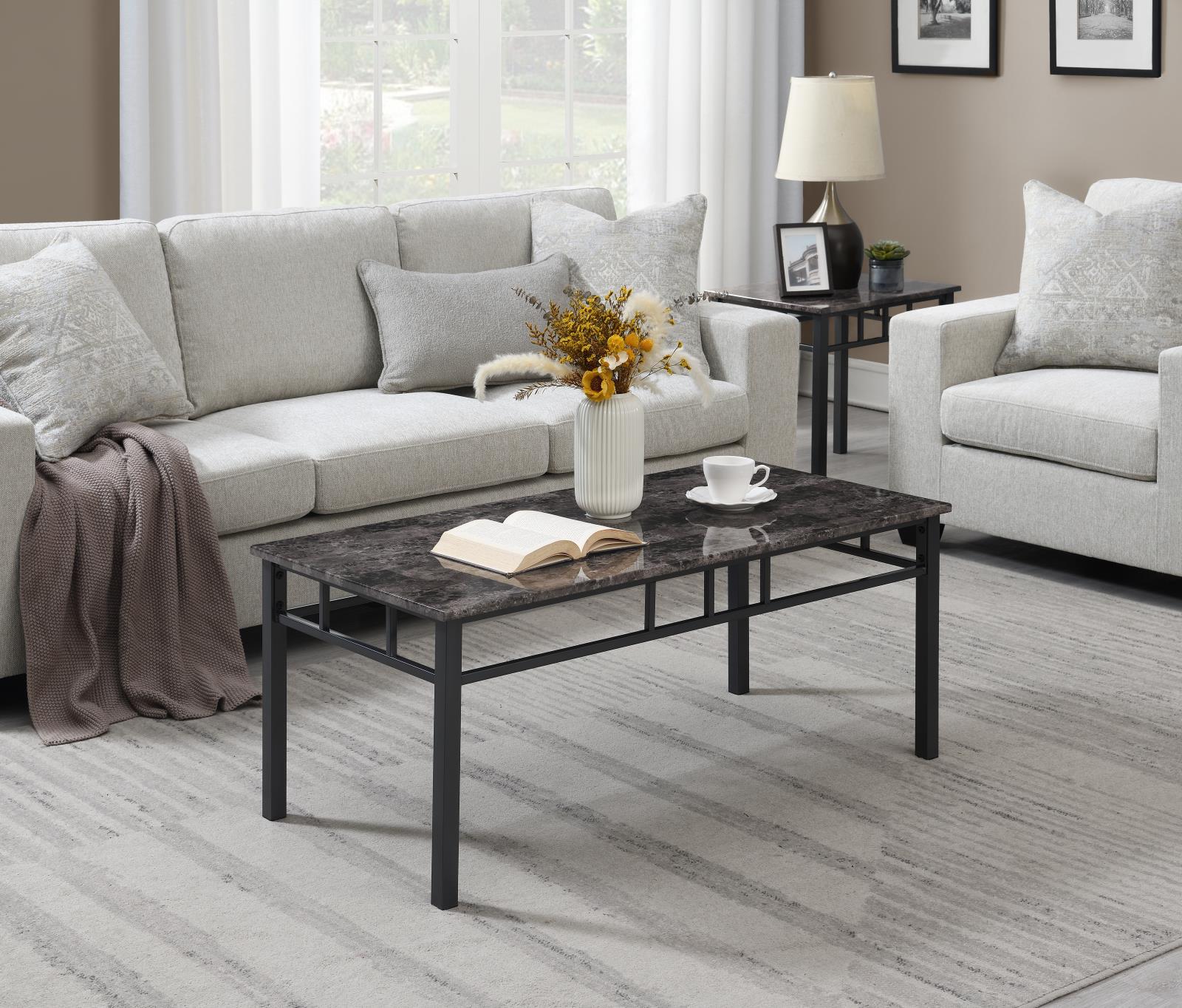 Gray 3-Piece Table Set (T761)