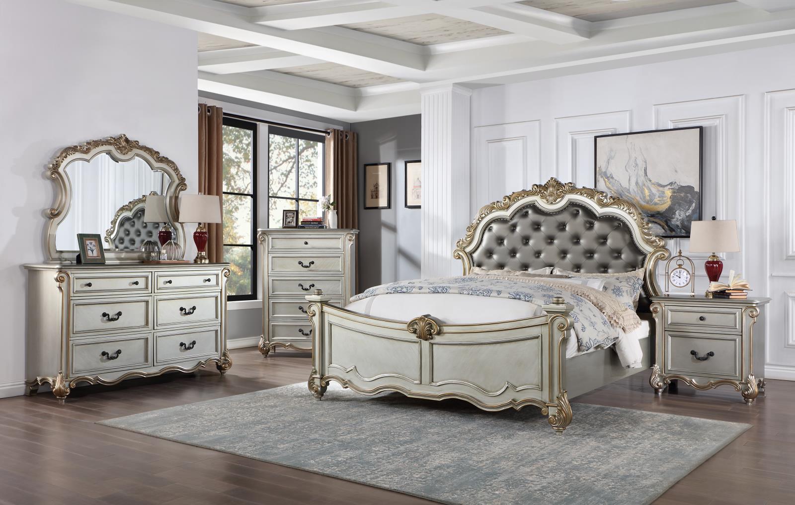 Upholstered bedroom set