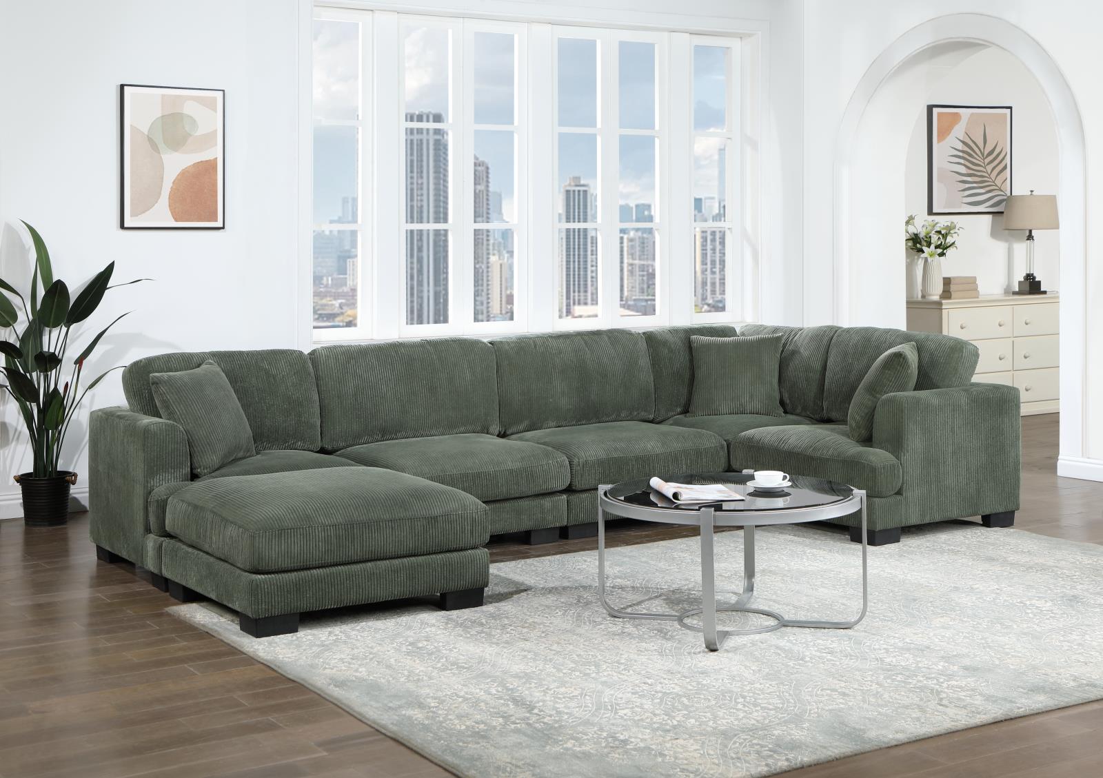 Green Ottoman (U256) — view 2