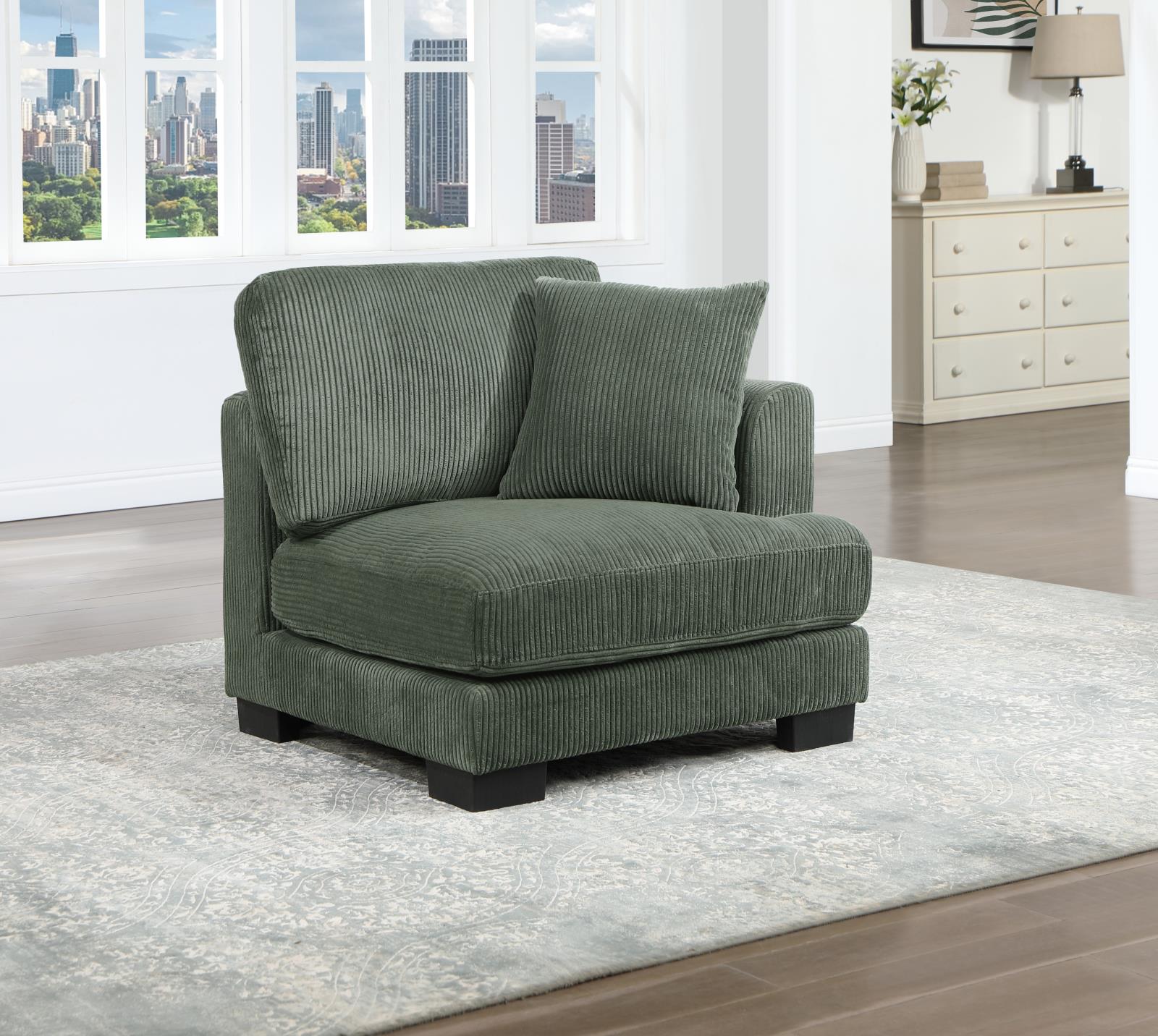 Green 6-Piece Sectional (U256) — view 5