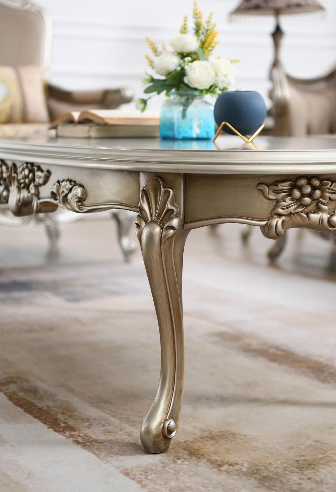 Traditional Champagne Coffee Table (T197) — view 4