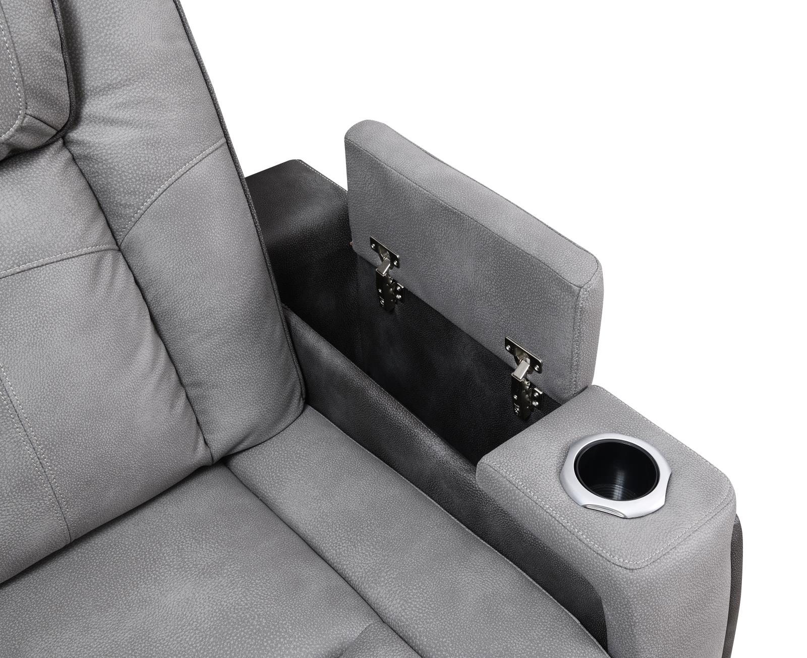 Slate Power Reclining Sofa, Loveseat & Chair (U77) — view 7