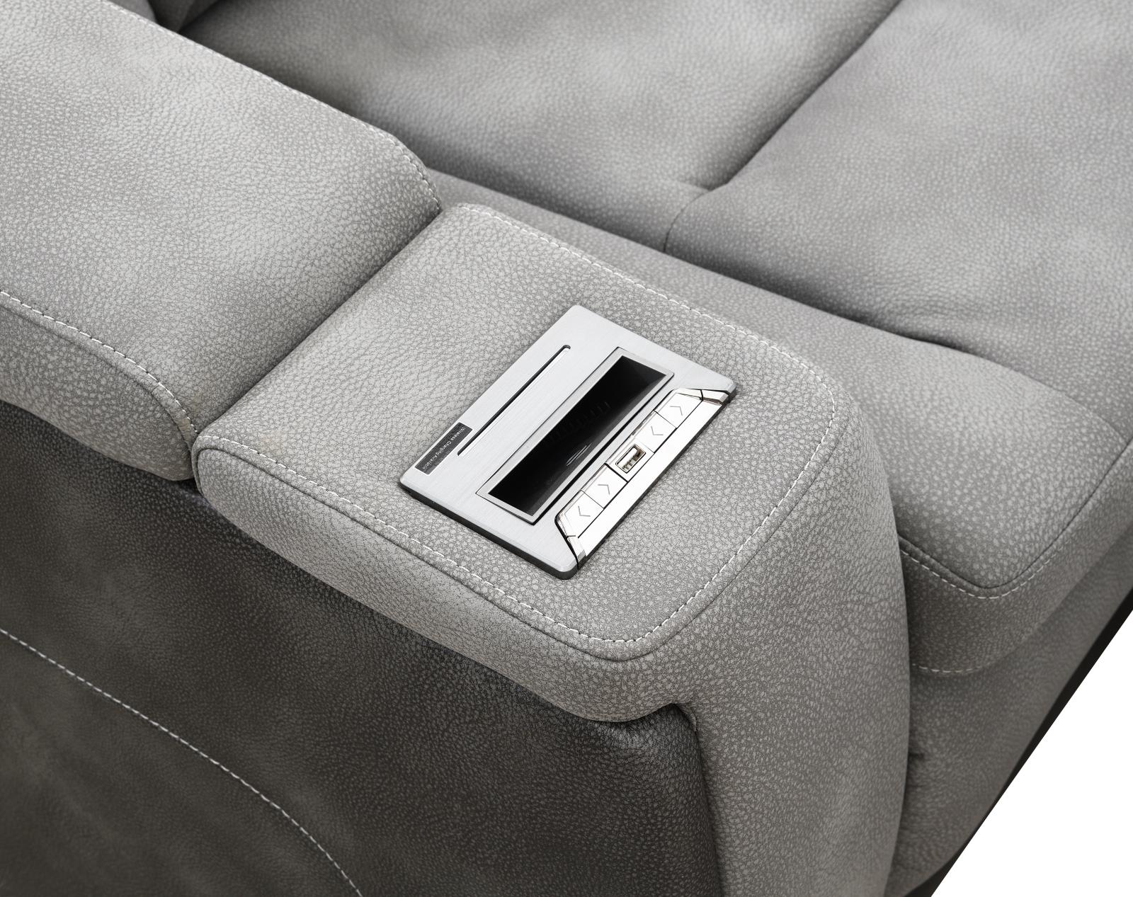 Slate Power Reclining Sofa, Loveseat & Chair (U77) — view 6