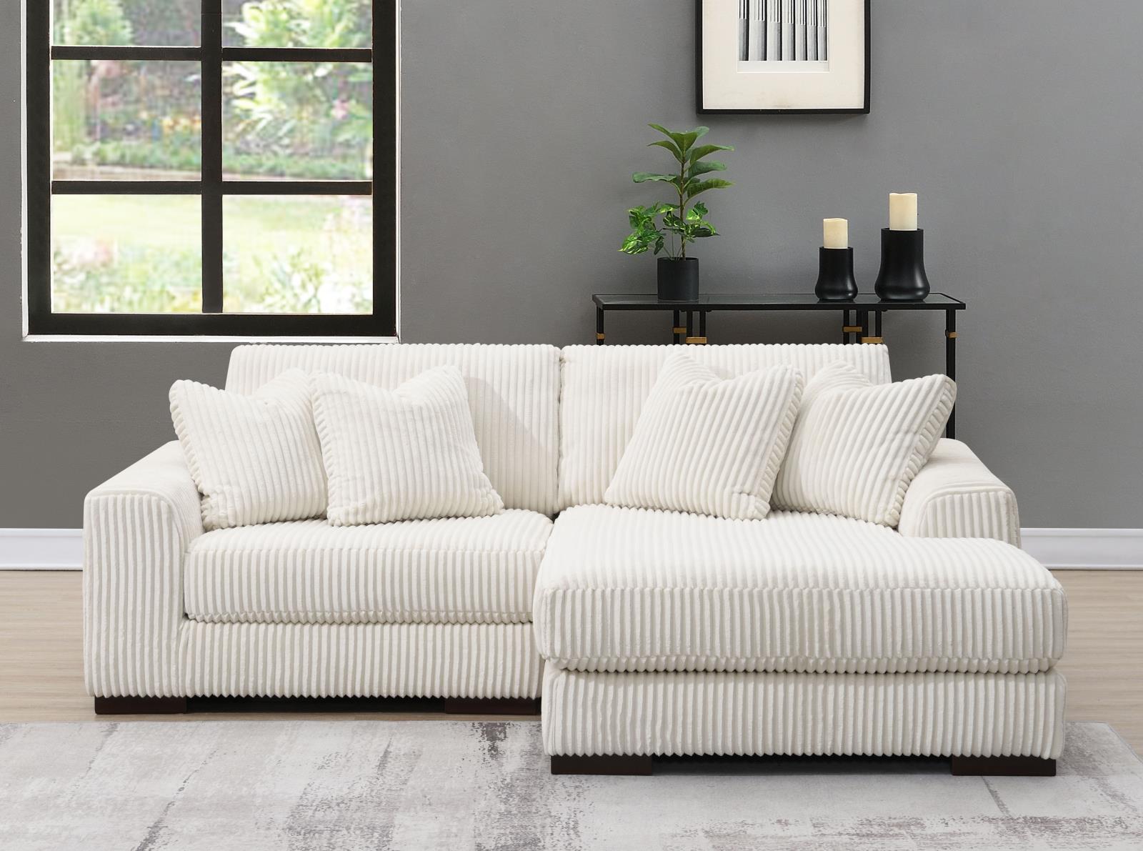 Ivory Ottoman (U244) — view 3