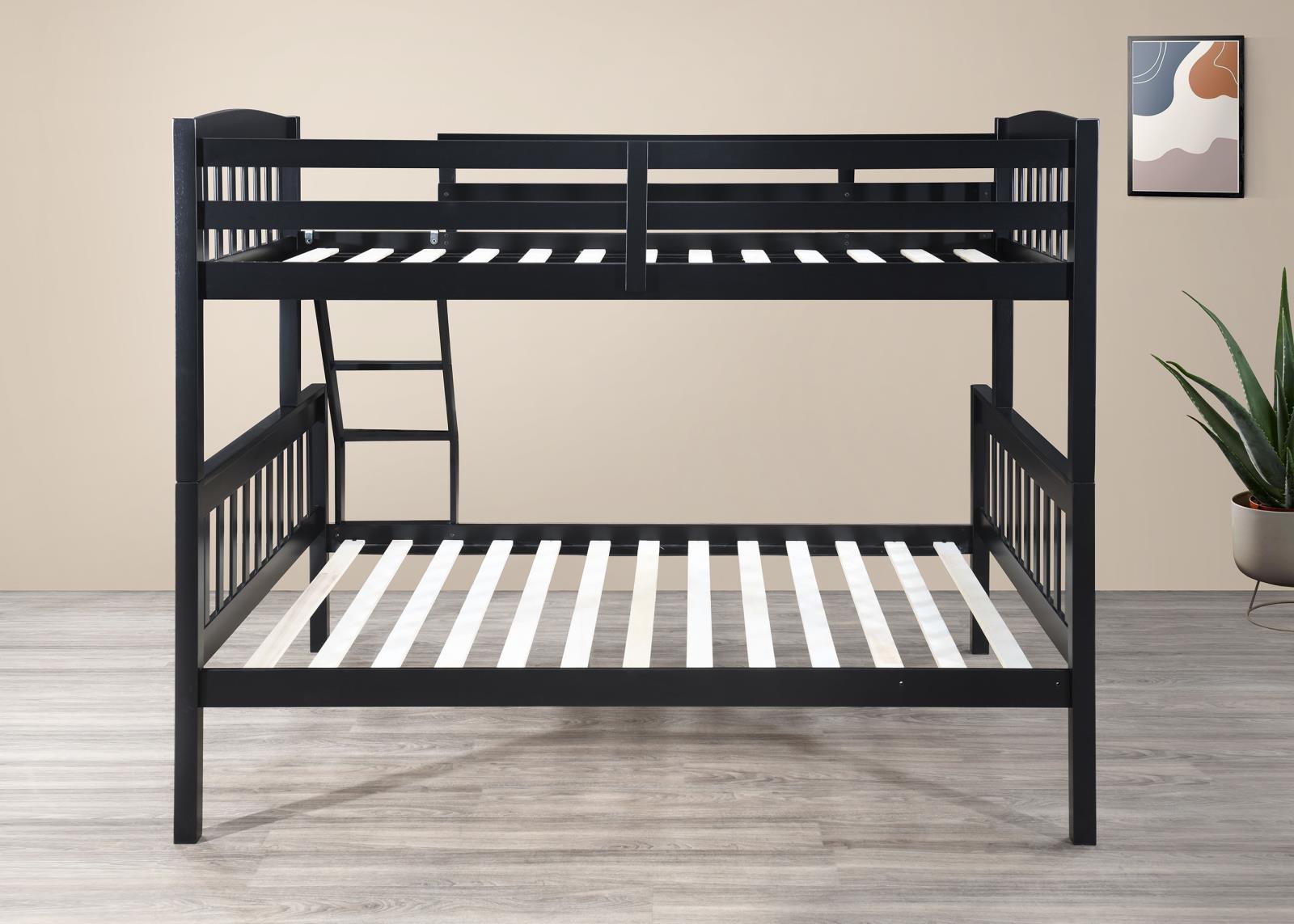 Black Twin/Full Bunk Bed (S095) — view 9