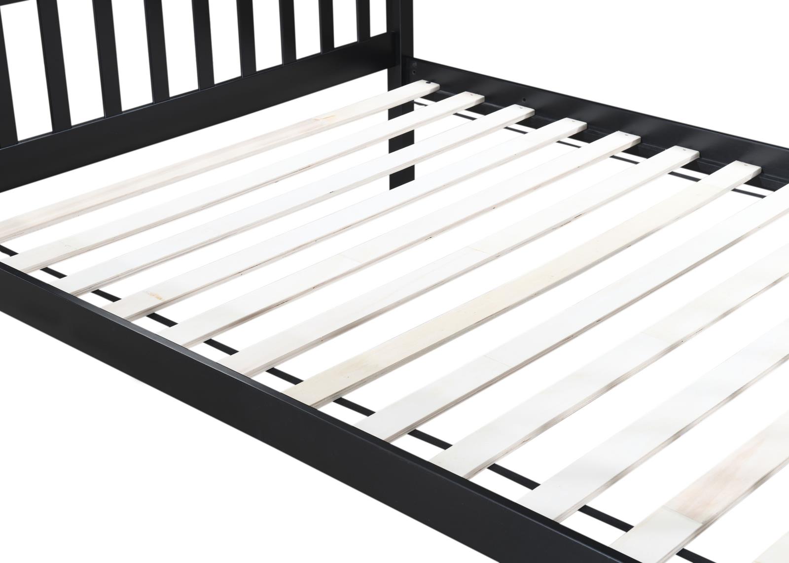 Black Twin/Full Bunk Bed (S095) — view 2