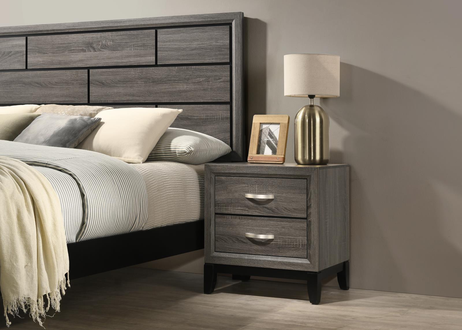 Gray Nightstand (B371)