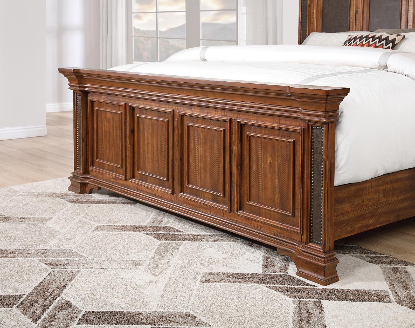 Brown Queen Bed (B020) — view 3