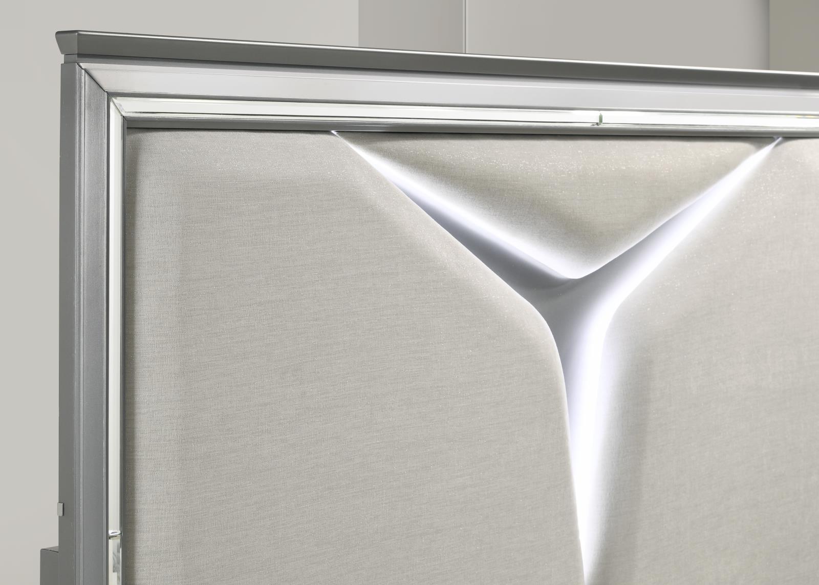 Olive Silver King Bed (B024) — view 3