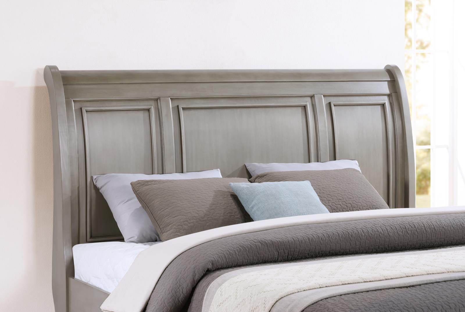 Light Gray King Bed (B070) — view 2