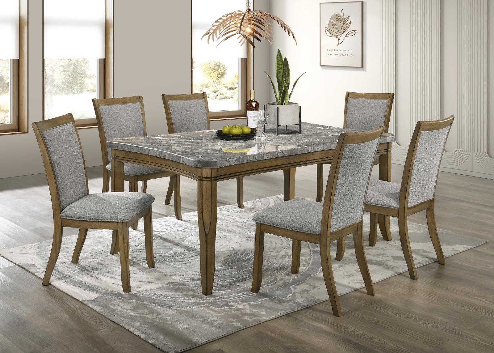Dark Gray Brush Dining Chair (D076) — view 2