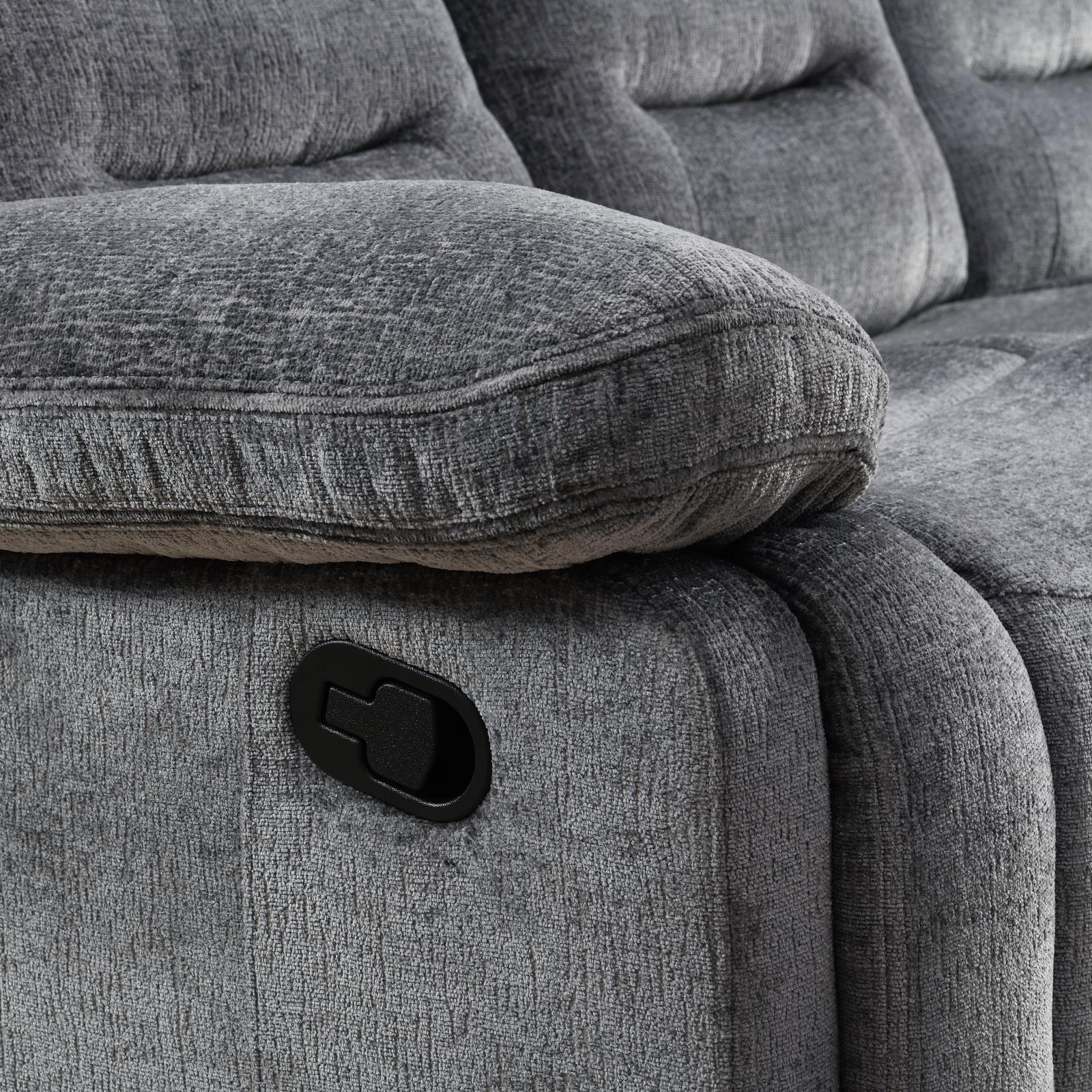 Gray Motion Sofa with Drop-Down (U152) — view 4