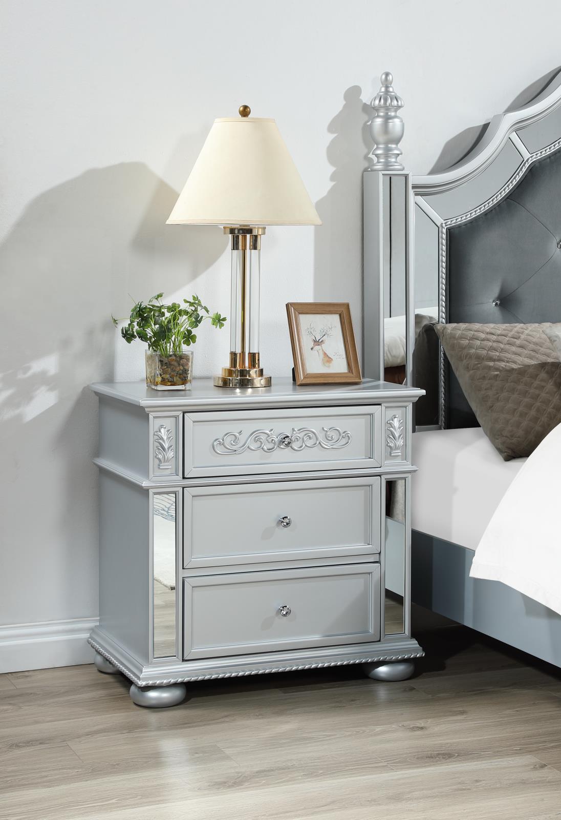 Gray Nightstand (B092)