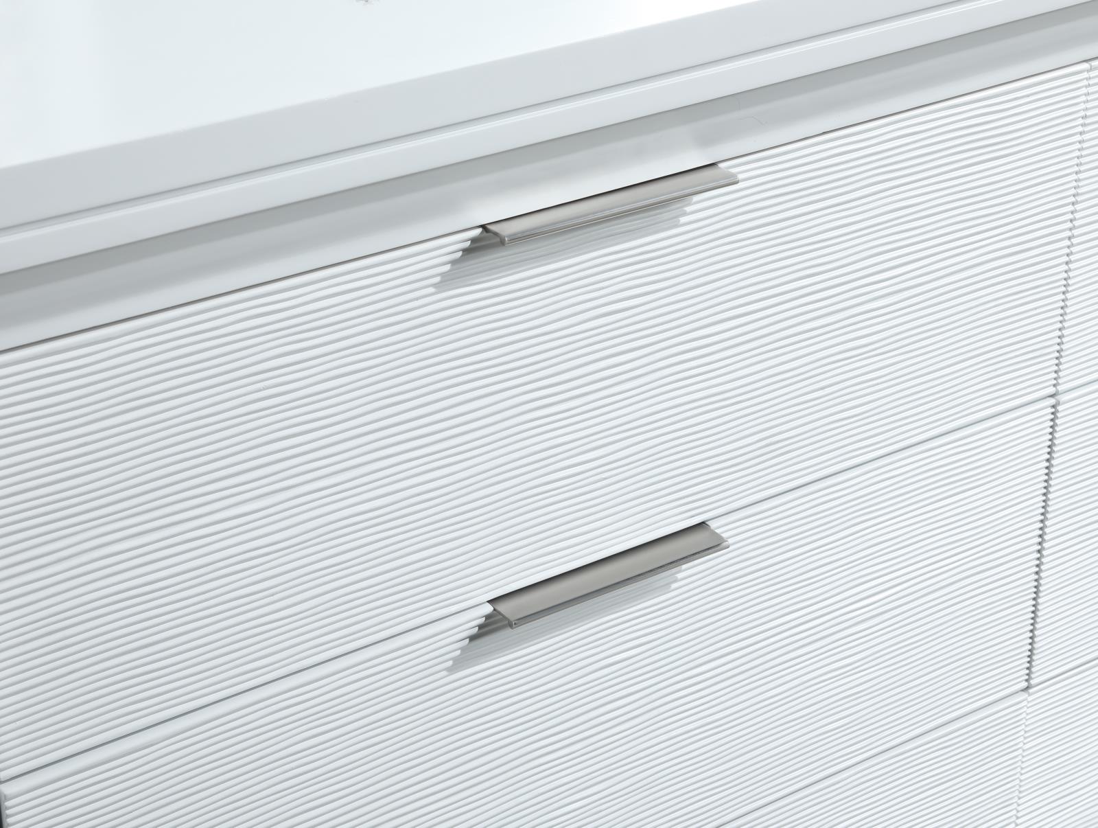 White LED King Bed (B240) — view 6