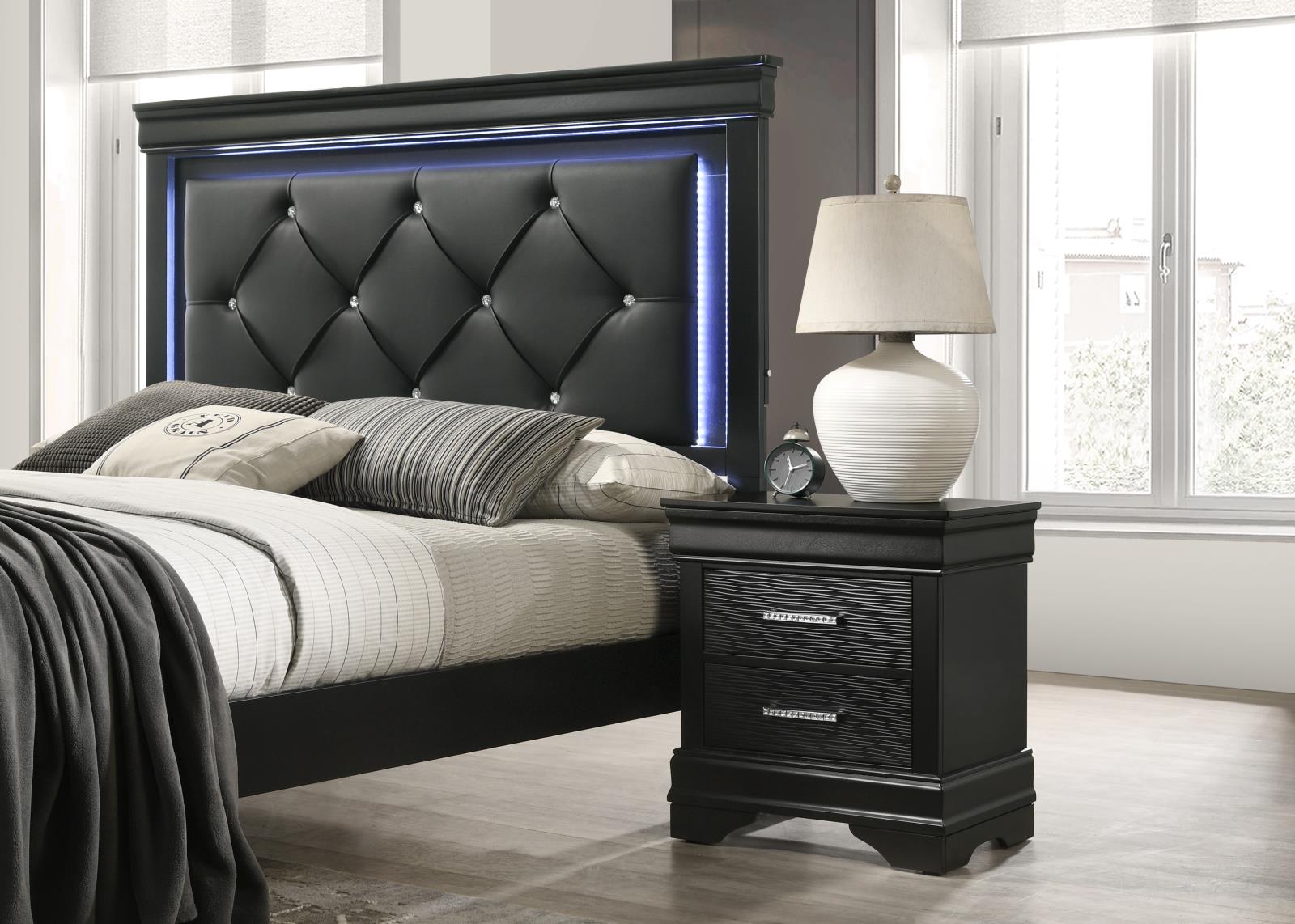 Black Nightstand (B395)