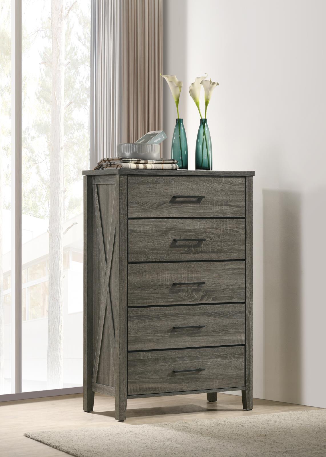 Rustic Gray Chest (B522)