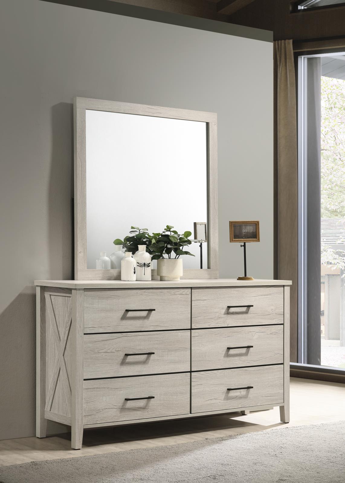 White Wash Dresser (B523)