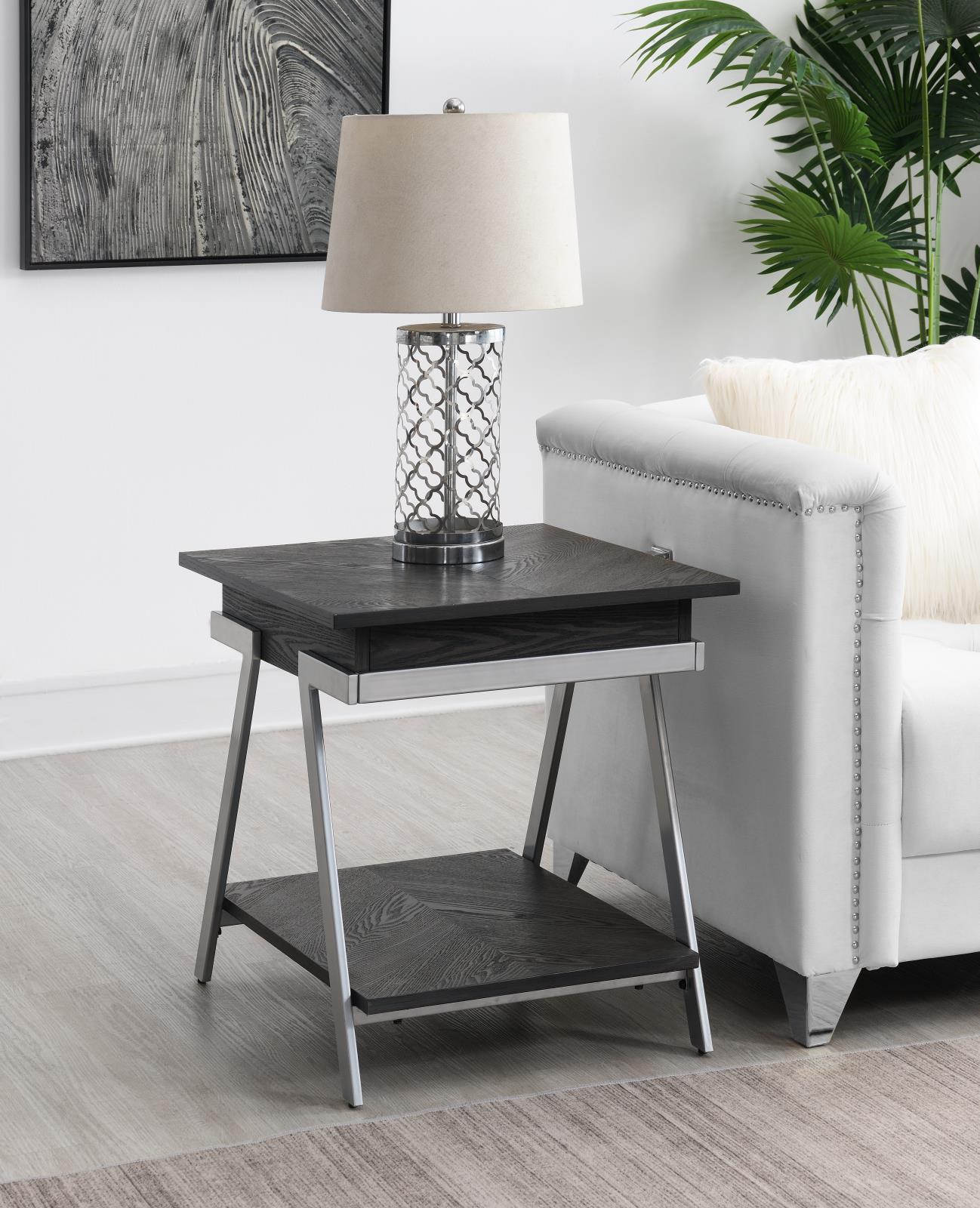 Gray End Table (T101)
